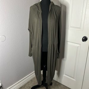 Forever 21 Long Army Green Sweater - Size 2X